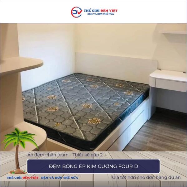 Đệm bông ép Kim Cương Four D 6